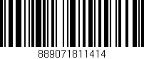 Código de barras (EAN, GTIN, SKU, ISBN): '889071811414'