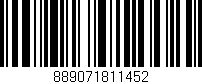 Código de barras (EAN, GTIN, SKU, ISBN): '889071811452'