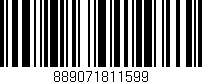 Código de barras (EAN, GTIN, SKU, ISBN): '889071811599'