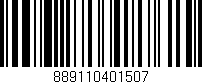 Código de barras (EAN, GTIN, SKU, ISBN): '889110401507'