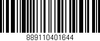 Código de barras (EAN, GTIN, SKU, ISBN): '889110401644'