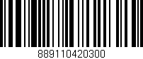 Código de barras (EAN, GTIN, SKU, ISBN): '889110420300'