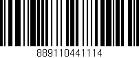 Código de barras (EAN, GTIN, SKU, ISBN): '889110441114'