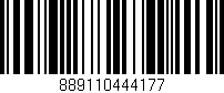 Código de barras (EAN, GTIN, SKU, ISBN): '889110444177'