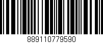 Código de barras (EAN, GTIN, SKU, ISBN): '889110779590'