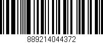 Código de barras (EAN, GTIN, SKU, ISBN): '889214044372'