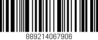 Código de barras (EAN, GTIN, SKU, ISBN): '889214067906'