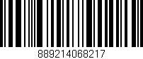 Código de barras (EAN, GTIN, SKU, ISBN): '889214068217'