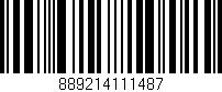 Código de barras (EAN, GTIN, SKU, ISBN): '889214111487'