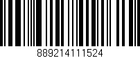 Código de barras (EAN, GTIN, SKU, ISBN): '889214111524'