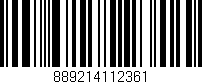 Código de barras (EAN, GTIN, SKU, ISBN): '889214112361'