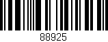 Código de barras (EAN, GTIN, SKU, ISBN): '88925'