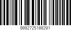 Código de barras (EAN, GTIN, SKU, ISBN): '8892725188291'