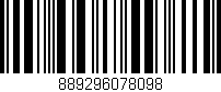 Código de barras (EAN, GTIN, SKU, ISBN): '889296078098'