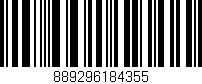 Código de barras (EAN, GTIN, SKU, ISBN): '889296184355'
