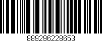 Código de barras (EAN, GTIN, SKU, ISBN): '889296228653'