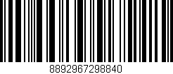 Código de barras (EAN, GTIN, SKU, ISBN): '8892967298840'