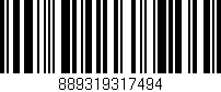 Código de barras (EAN, GTIN, SKU, ISBN): '889319317494'