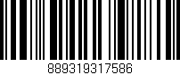Código de barras (EAN, GTIN, SKU, ISBN): '889319317586'