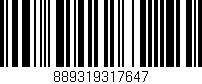 Código de barras (EAN, GTIN, SKU, ISBN): '889319317647'