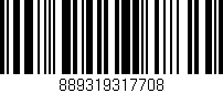 Código de barras (EAN, GTIN, SKU, ISBN): '889319317708'