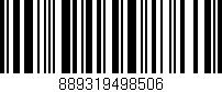 Código de barras (EAN, GTIN, SKU, ISBN): '889319498506'