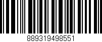 Código de barras (EAN, GTIN, SKU, ISBN): '889319498551'