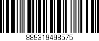 Código de barras (EAN, GTIN, SKU, ISBN): '889319498575'