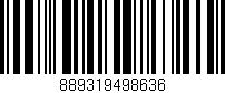 Código de barras (EAN, GTIN, SKU, ISBN): '889319498636'