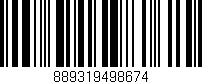 Código de barras (EAN, GTIN, SKU, ISBN): '889319498674'