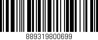 Código de barras (EAN, GTIN, SKU, ISBN): '889319800699'