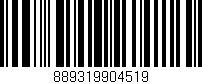 Código de barras (EAN, GTIN, SKU, ISBN): '889319904519'