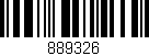 Código de barras (EAN, GTIN, SKU, ISBN): '889326'