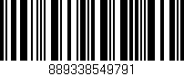Código de barras (EAN, GTIN, SKU, ISBN): '889338549791'