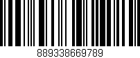 Código de barras (EAN, GTIN, SKU, ISBN): '889338669789'