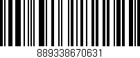 Código de barras (EAN, GTIN, SKU, ISBN): '889338670631'