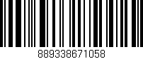 Código de barras (EAN, GTIN, SKU, ISBN): '889338671058'