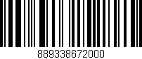 Código de barras (EAN, GTIN, SKU, ISBN): '889338672000'