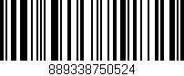Código de barras (EAN, GTIN, SKU, ISBN): '889338750524'