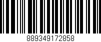 Código de barras (EAN, GTIN, SKU, ISBN): '889349172858'