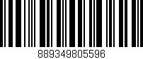 Código de barras (EAN, GTIN, SKU, ISBN): '889349805596'