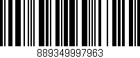 Código de barras (EAN, GTIN, SKU, ISBN): '889349997963'