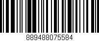 Código de barras (EAN, GTIN, SKU, ISBN): '889488075584'