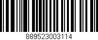Código de barras (EAN, GTIN, SKU, ISBN): '889523003114'