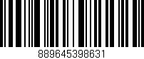 Código de barras (EAN, GTIN, SKU, ISBN): '889645398631'