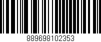 Código de barras (EAN, GTIN, SKU, ISBN): '889698102353'