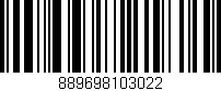 Código de barras (EAN, GTIN, SKU, ISBN): '889698103022'