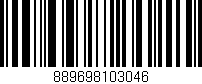 Código de barras (EAN, GTIN, SKU, ISBN): '889698103046'