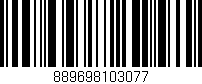 Código de barras (EAN, GTIN, SKU, ISBN): '889698103077'
