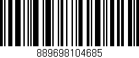 Código de barras (EAN, GTIN, SKU, ISBN): '889698104685'